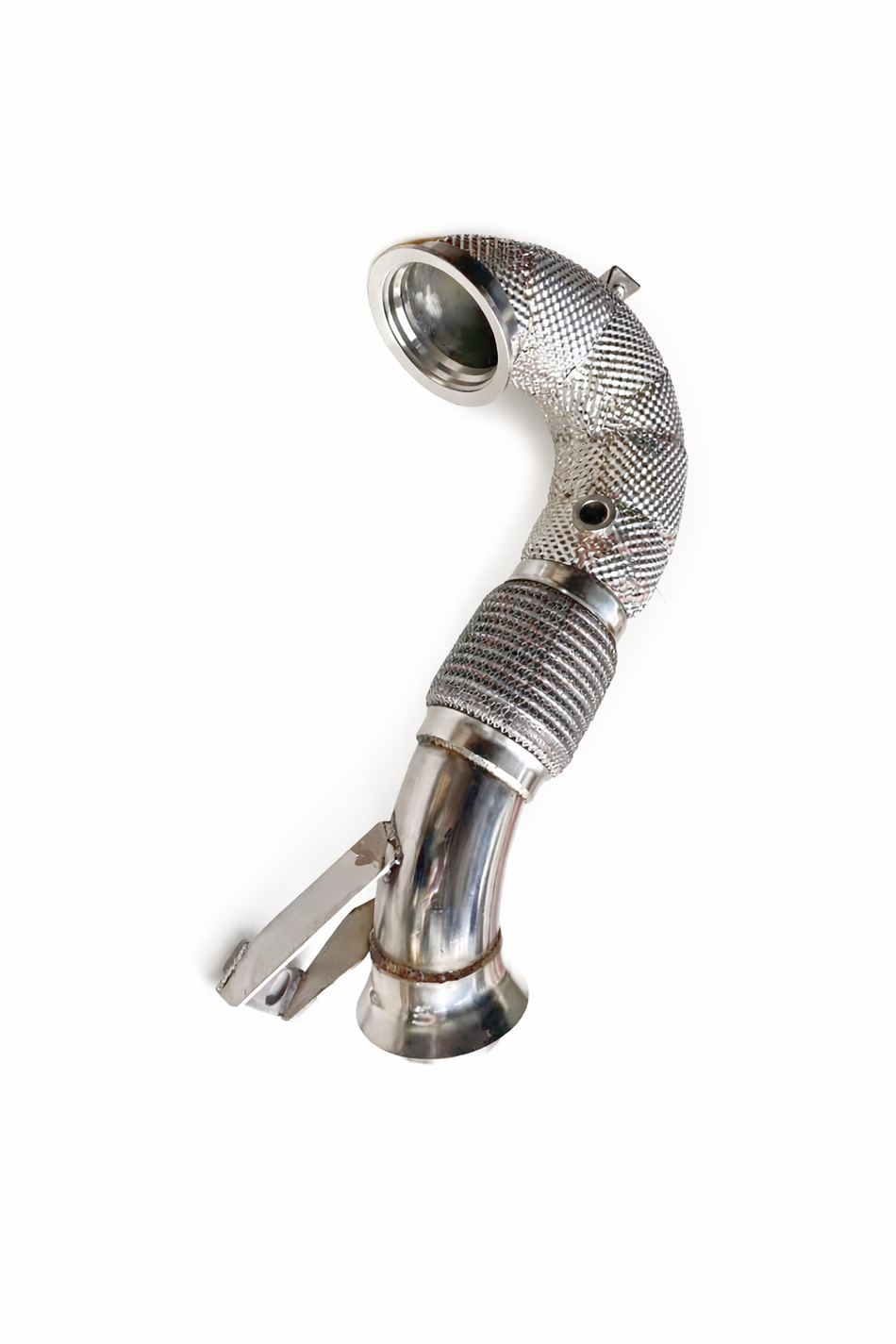 E53 W213 Catless Downpipe mit Hitzeschutz