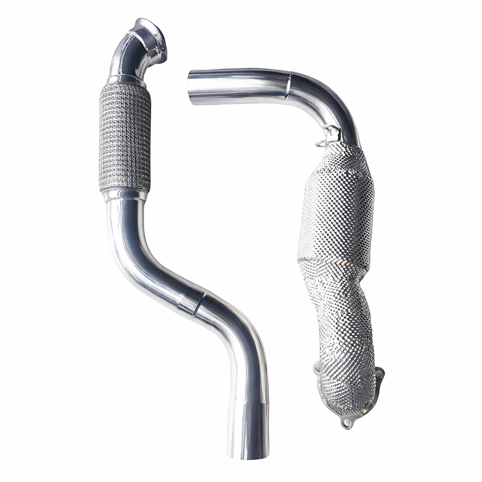 A200/A220/A250 W176 Catless Downpipe mit Hitzeschutz