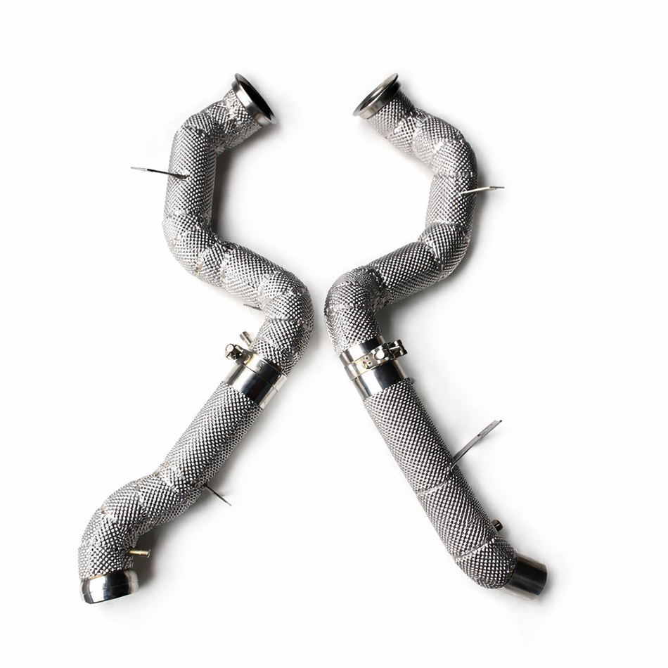 GLE63 W167 Catless Downpipe mit Hitzeschutz