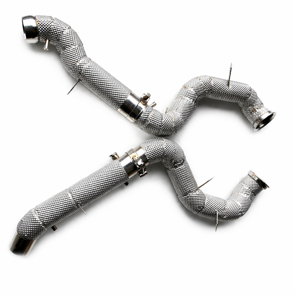 GLE63 W167 Catless Downpipe mit Hitzeschutz