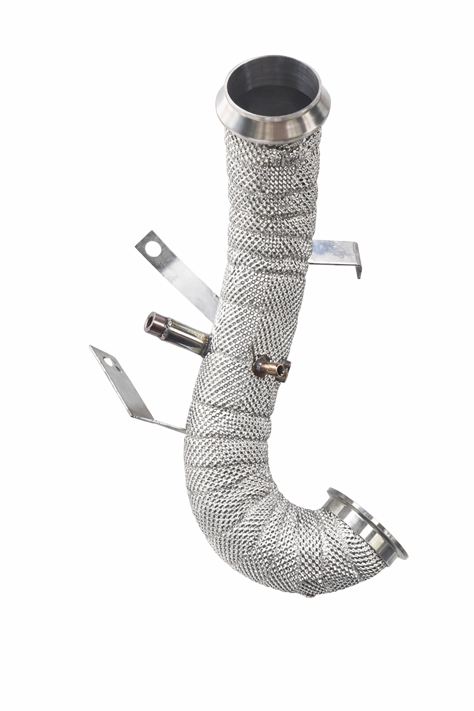 A45 W177 Catless Downpipe mit Hitzeschutz