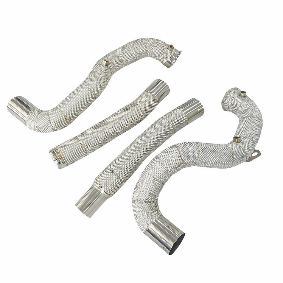 AMG GT GTC GTS GTR C190 Catless Downpipe mit Hitzeschutz